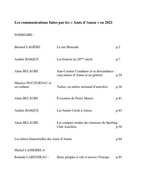 Recueil de l'année 2023