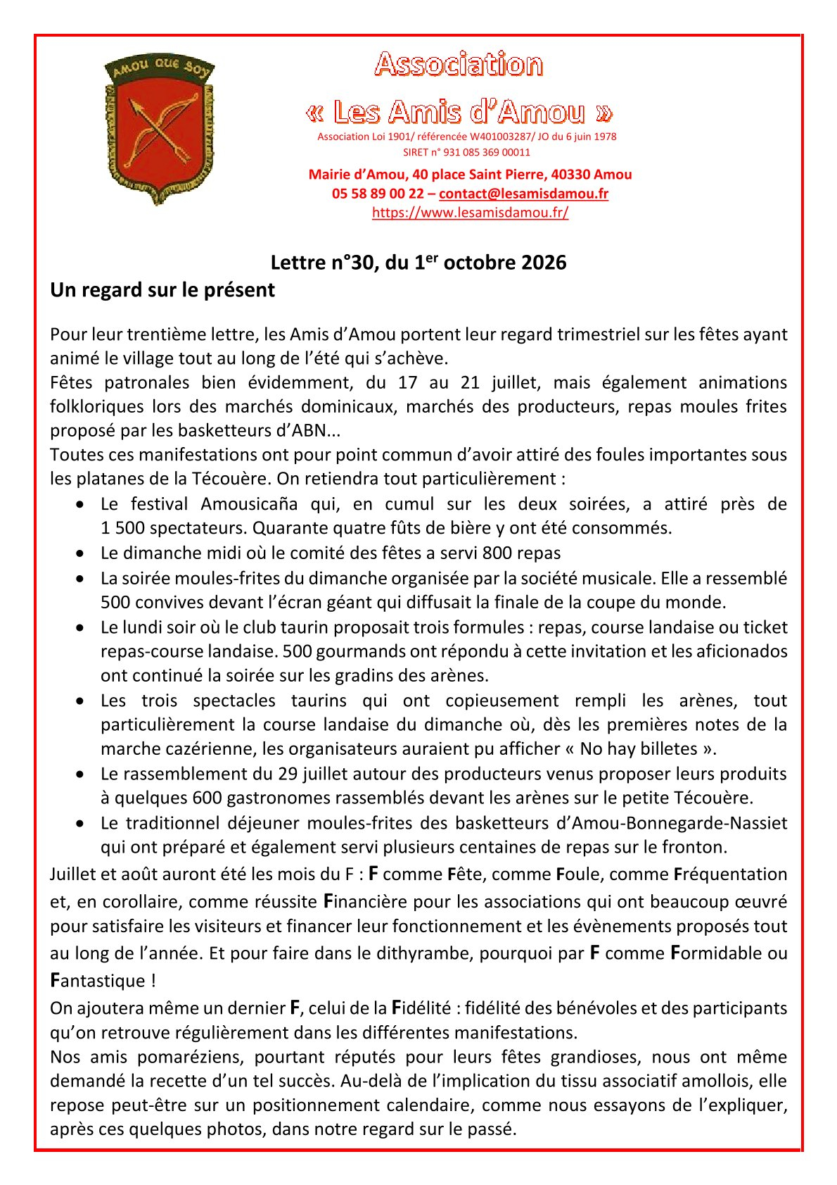 lettre et texte